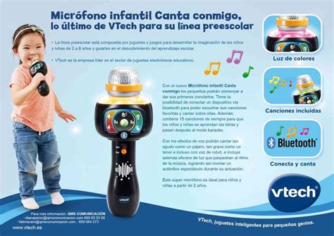 Micr Fono Infantil Canta Conmigo Lo Ltimo De Vtech Para Su L Nea