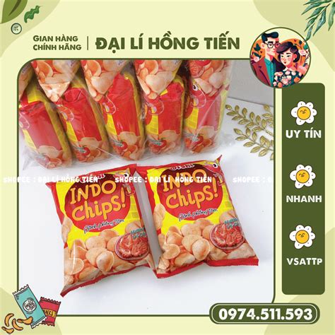 GÓI LỚN 32G Bim bim Oishi Snack Indo Chips bánh phồng tôm hương vị