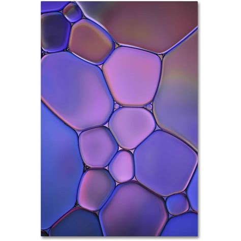 Trademark Fine Art 'Purple Stained Glass' Canvas Art by Cora Niele - Walmart.com