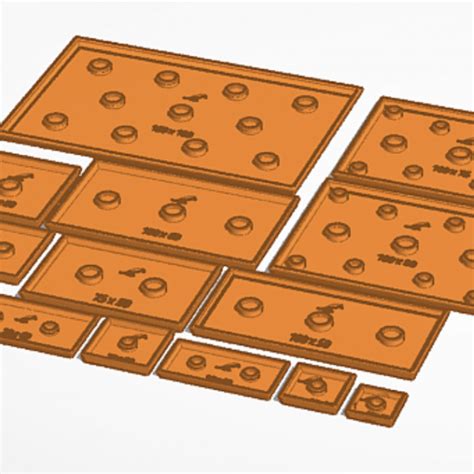 3d Printable Full Set Square Bases Old World Bases Sla Printing By