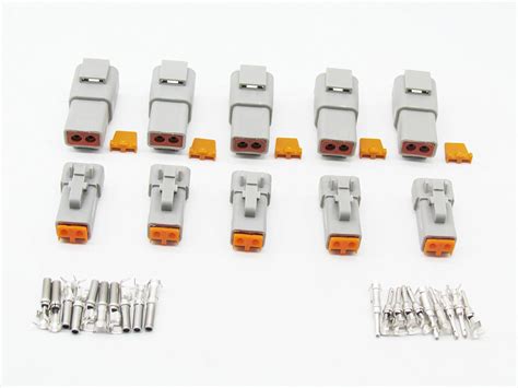 cnkf 5 Sets Deutsch DTP serie enchufe 2 Posición Conector macho hembra