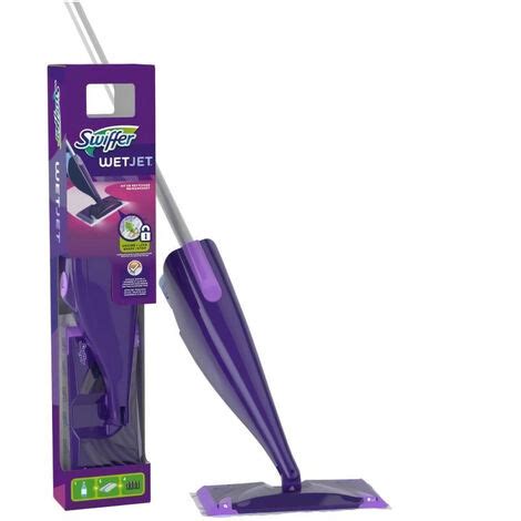 Swiffer Wetjet Balai Kit Complet Avec Lingettes Nettoyant Liquide