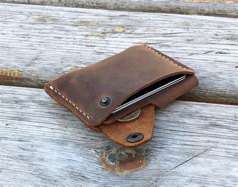 Slim Leather Wallet, Minimalist Leather Wallet, Leather Wallet, Unisex Wallet ,credit Card ...