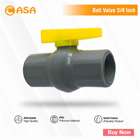 Stop Kran Pvc 3 4 L Ball Valve Pvc 3 4 Inch Inci Casa Hardware