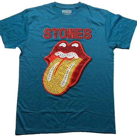 Rolling Stones Dia Tongue Diamante T Shirt Rockart Shop