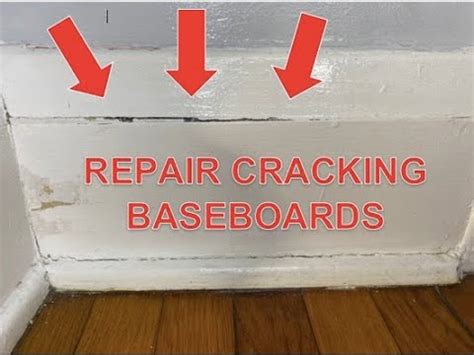 Repair Baseboard Cracks And Gaps Baseboard Or Trim Clean Up How To