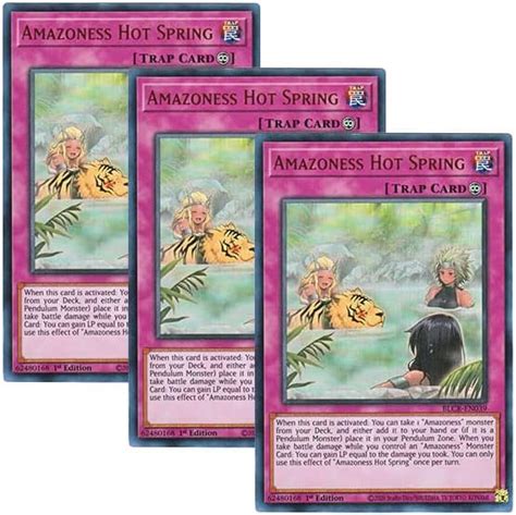 Amazon co jp 枚セット 遊戯王 英語版 BLCR EN Amazoness Hot Spring アマゾネスの秘湯 ウルトラレア st Edition おもちゃ