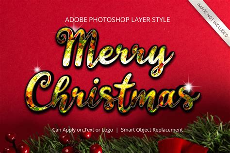 Photoshop Christmas Winter Layer Style Graphic By Anomali Bisu