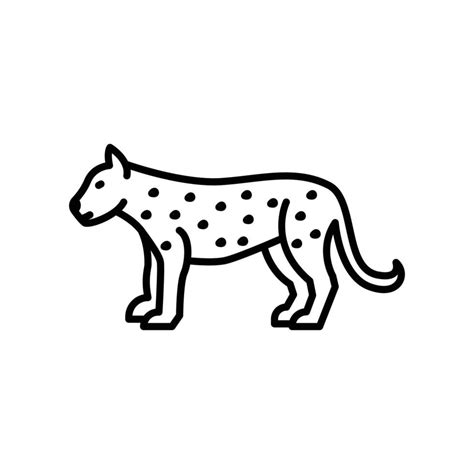 Leopard Icon Outline Icon 38822374 Vector Art At Vecteezy