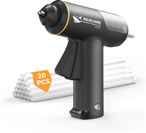 Smiling Shark Glue Gun Mah Usb Rechargeable Fast Preheating Mini Cordless Hot Melt Glue
