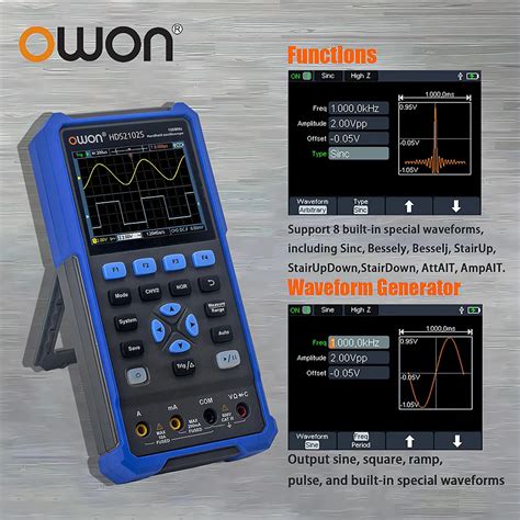 OWON HDS2102S HDS272S HDS242S Handheld Digital Oscilloscope 100MHz