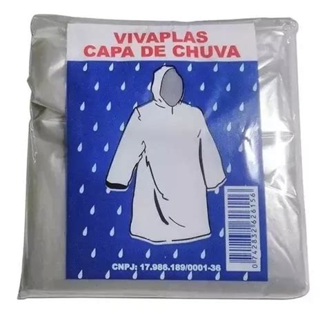 Kit Capas De Chuva Descart Vel Transparente Unisex Frete Gr Tis