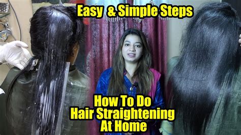 Permanent Hair Straightening At Home Without Any Professionals Help