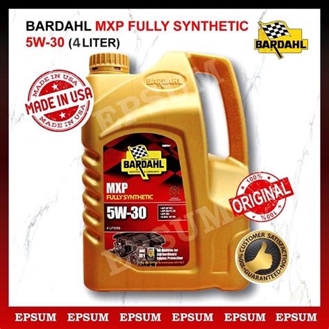 Bardahl Mxp Fully Synthetic Engine Oil W L Shopee Malaysia