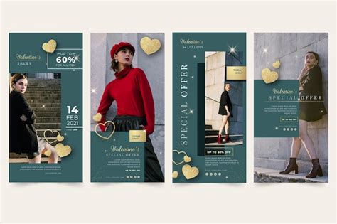 Free Vector Valentines Day Sales Poster A4