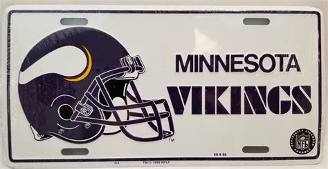 Barjan 2500514 Minnesota Vikings License Plate Ebay