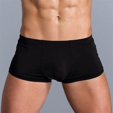 Sous V Tement Boxer Sexy En Soie Glac E Pour Hommes Sous V Tements Gay