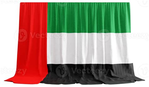 United Arab Emirates Flag Curtain In 3d Rendering Called Flag Of United Arab Emirates 31781891 Png