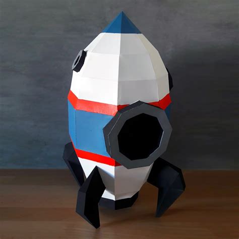 Make Your Own Papercraft Spaceship Rocket By Ecogami