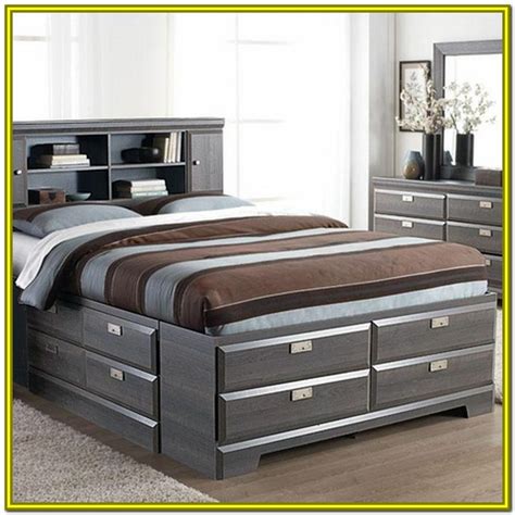 Queen Size Storage Bed With Headboard - Bedroom : Home Decorating Ideas ...