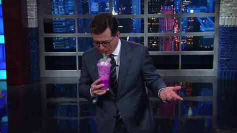 Watch Stephen Colbert Taste The Sugary Affront To God That Is