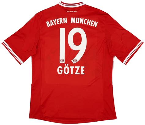 2013 14 Bayern Munich Home Shirt Götze 19 7 10 L