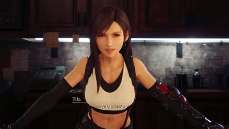 Tifa Makes Cloud A Drink All Choices Final Fantasy Vii Remake Youtube