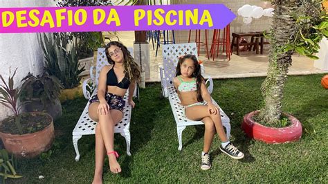 Desafio Da Piscina Brincando As Meninas Youtube