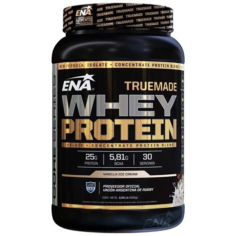 Suplemento Ena Whey Protein True Made Presentaci N De G Vainilla