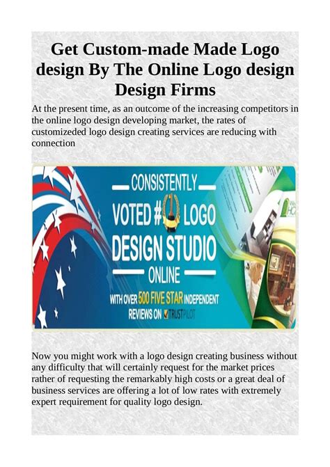 Get Custom Made Made Logo Design By The Online Logo Design Design Firms