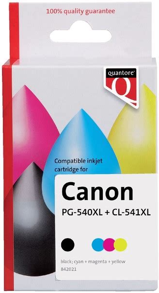 Inktcartridge Quantore Alternatief Tbv Canon Pg Xl Cl Xl Zwart