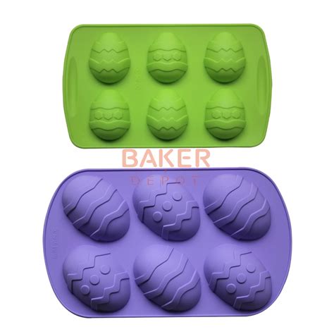 6 Lattices Easter Egg Shaped silicone mold For Cheese, Cake Mold ...