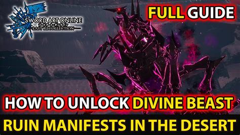 How To Unlock Hunting Quest Divine Beast Ruin Manifests In The Desert