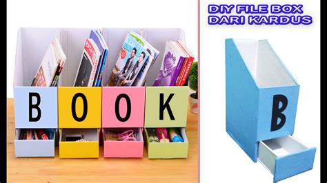 Cara Bikin Tempat Buku Dari Kardus 50 Koleksi Gambar