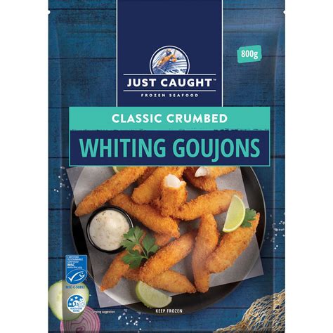 Just Caught Classic Crumbed Whiting Coujons 800g Woolworths