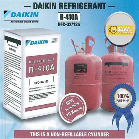 Harga Jual Daikin Freon R410a Daikin Refrigerant R410a Daikin 10 Kg Selkaid