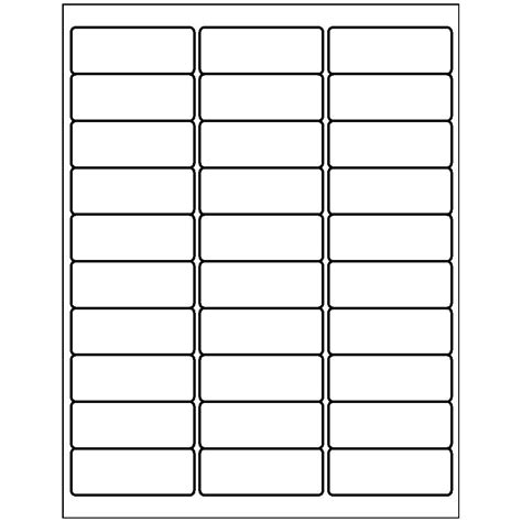 Template For Avery 8920 Address Labels 1 X 2 58