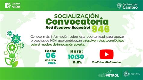 Socialización Convocatoria 946 Red Econova Ecopetrol YouTube