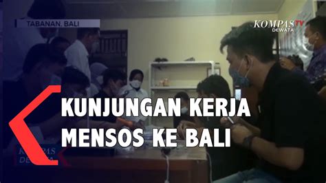 Kunjungan Kerja Mensos Ri Ke Bali Youtube