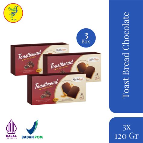 Jual Kartika Sari Toast Bread Chocolate 120 Gram 3 Box Shopee Indonesia