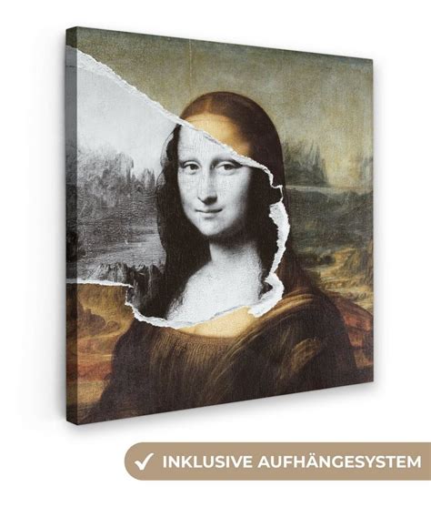 Onemillioncanvasses® Gemälde Mona Lisa Da Vinci Alte Meister 1 St Leinwand Bilder Für