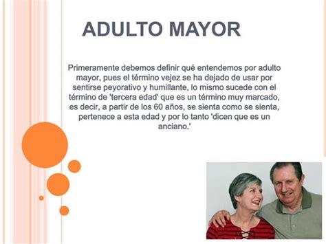 Sexualidad En El Adulto Mayor Diapositivas Pdf