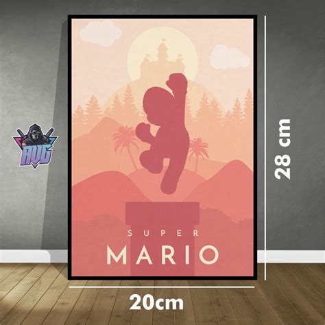 Cuadro Super Mario Bros Mario Jump 20cm X 28cm ALLVIDEOGAMES