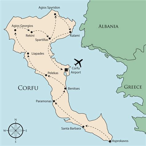 corfu on map of greece 2