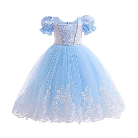 IMEKIS Filles Cendrillon Aurore Costume Princesse Fantaisie Hallowe