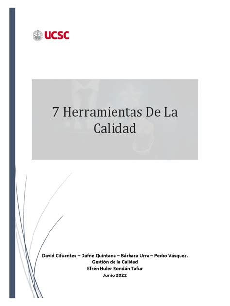 7 Herramientas De La Calidad Pdf Calidad Comercial Histograma