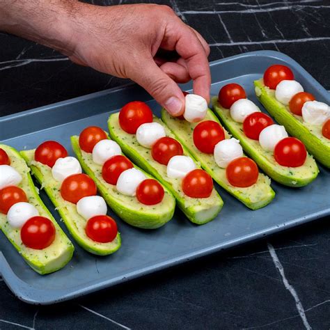 Cookrate France Un dîner sain et léger des navires aux courgettes