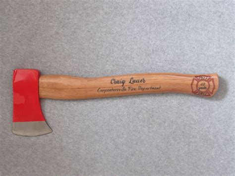 Personalized Firefighter Axe Promotionname