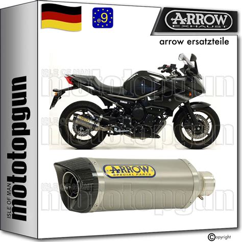 ARROW EXHAUST ZUGELASSEN Thunder Titan C Yamaha Xj6 Diversion 2015 15 £ ...