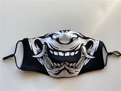 Japanese Samurai Mouth Adjustable Mask Etsy